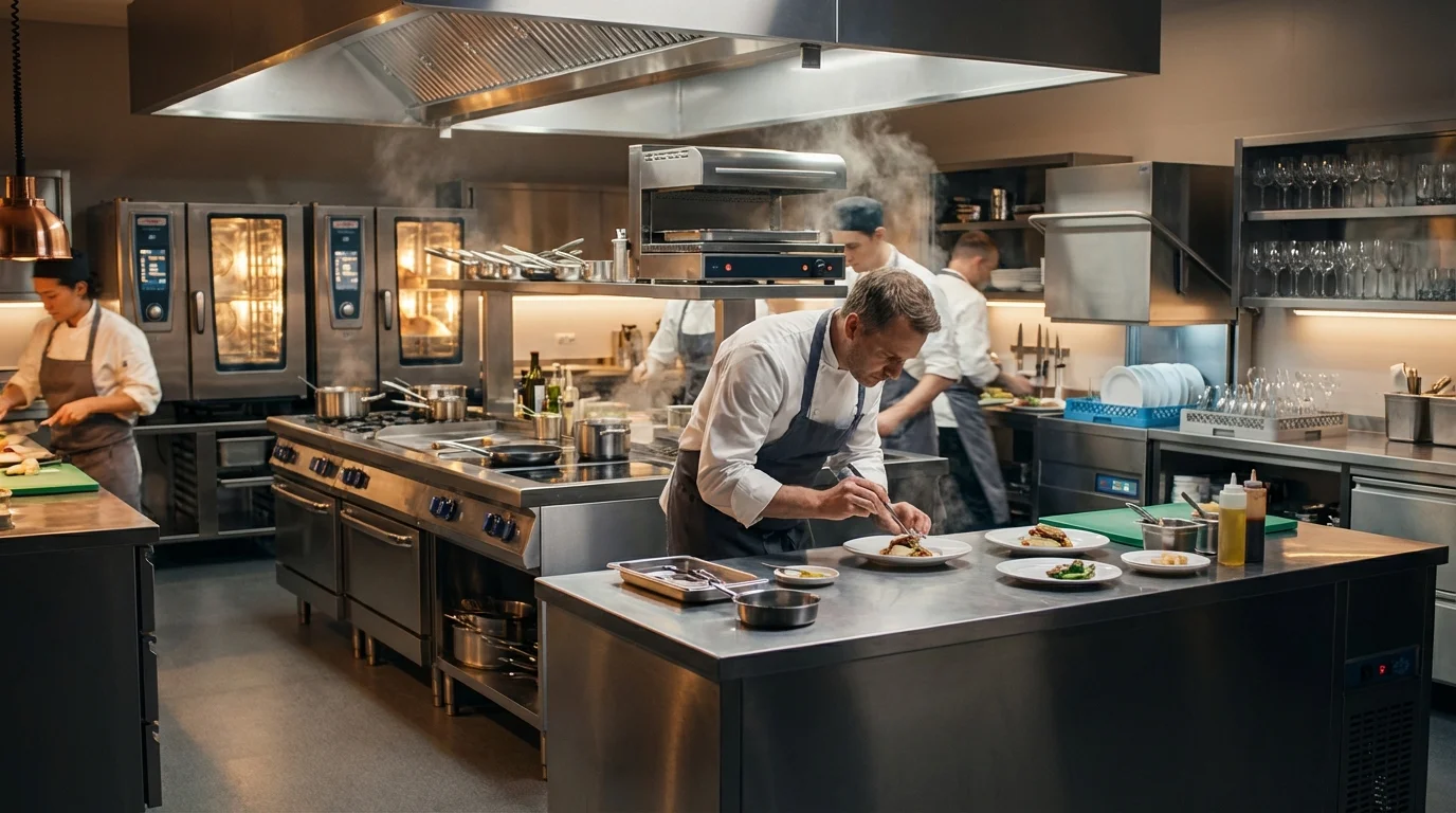 Vybavení restaurační kuchyně a gastro technika