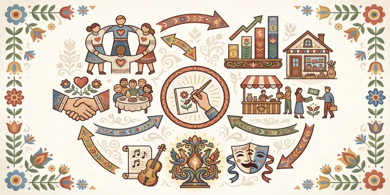 Infografika ukazující přínosy podpory lokálních umělců v Česku pro ekonomiku, kulturu a komunitu.