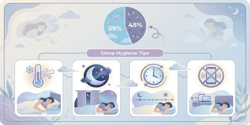 Infografika s tipy pro klidný <a href=