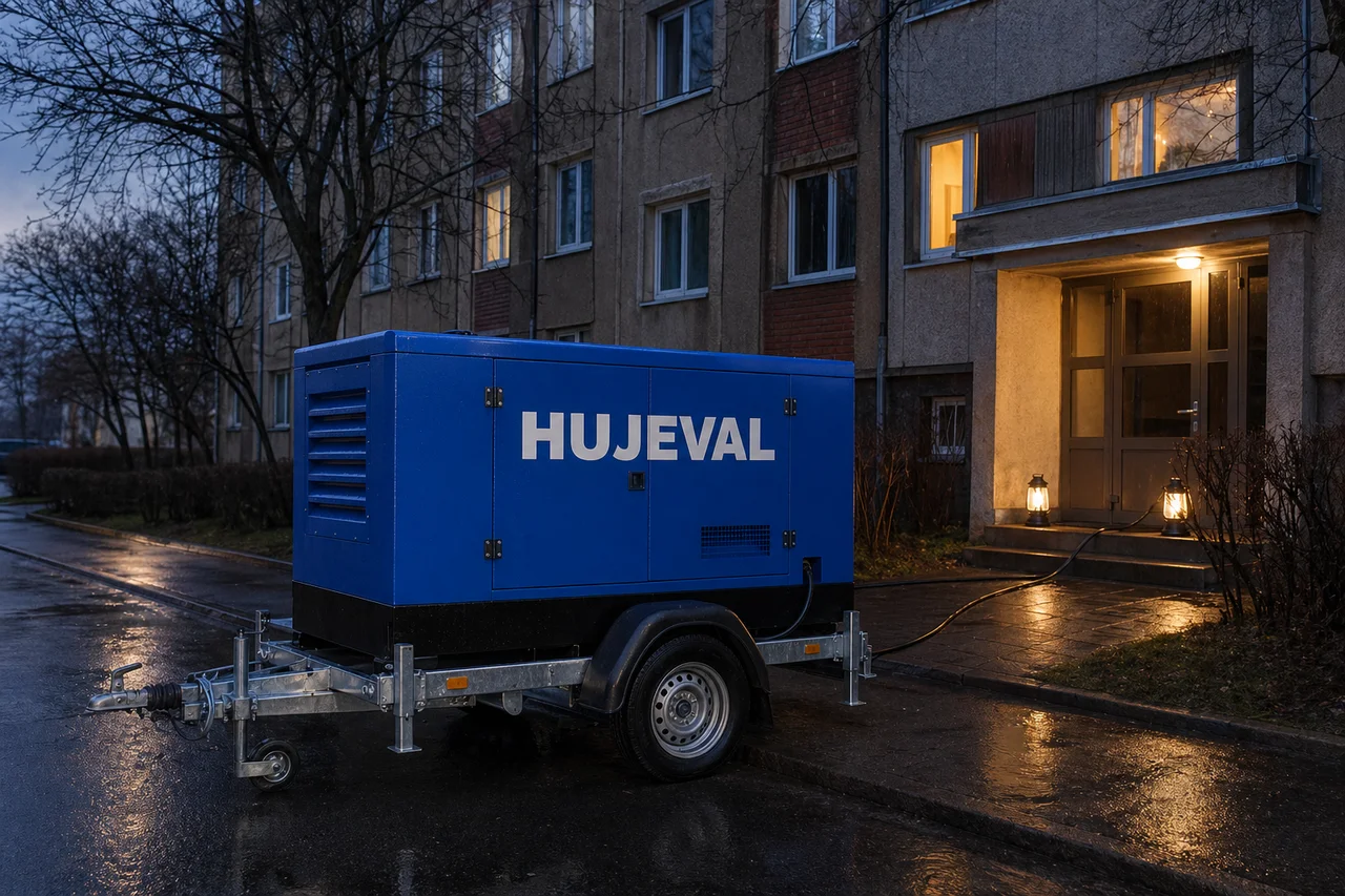 Březnová bouře a 12 hodin tmy: deník domácnosti, která to dala bez paniky — mobilní elektrocentrála Hujeval