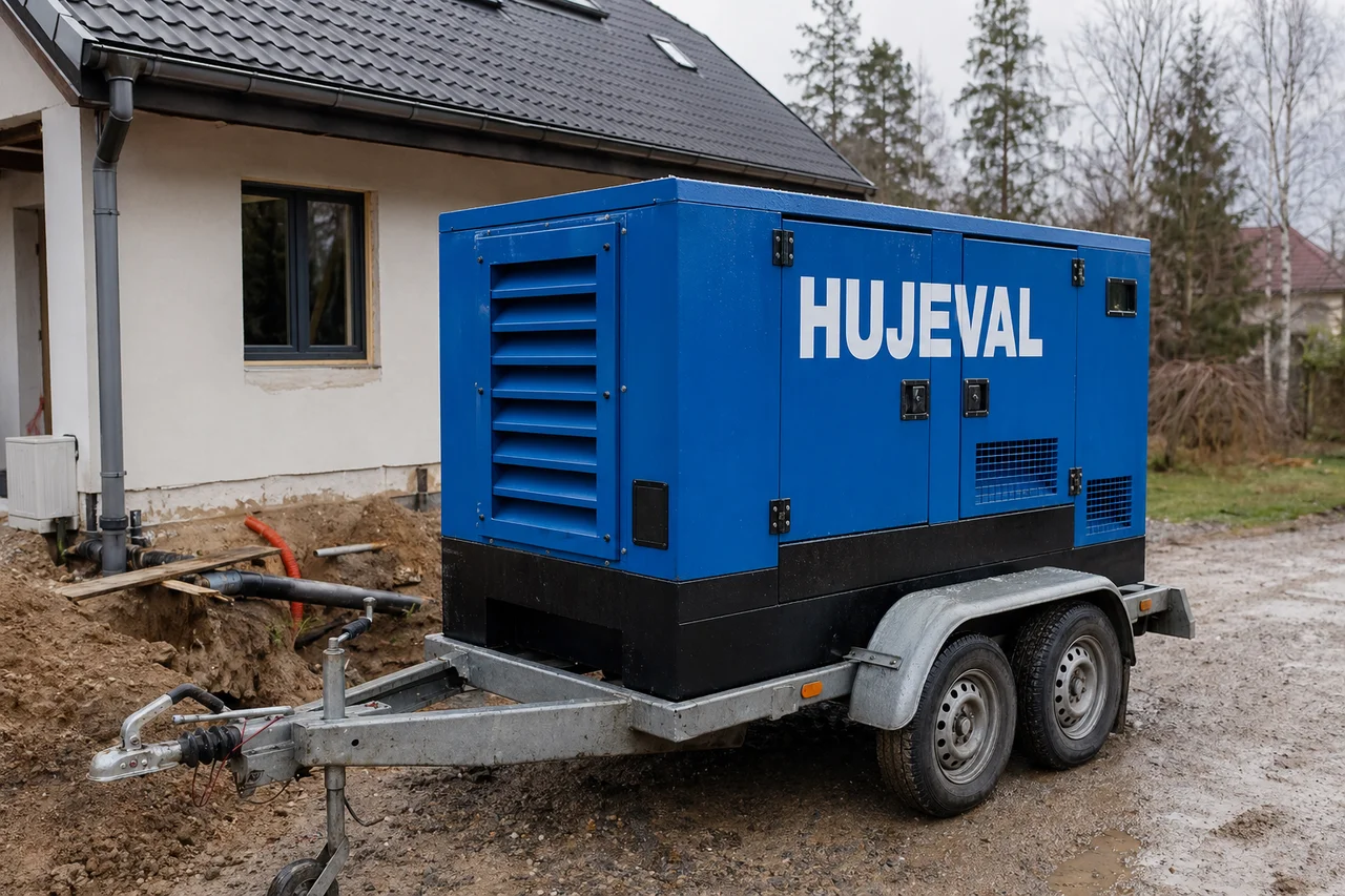 Faktura z půjčovny rozkrytá řádek po řádku: na co se dívat a kde nás taky překvapili — mobilní elektrocentrála Hujeval