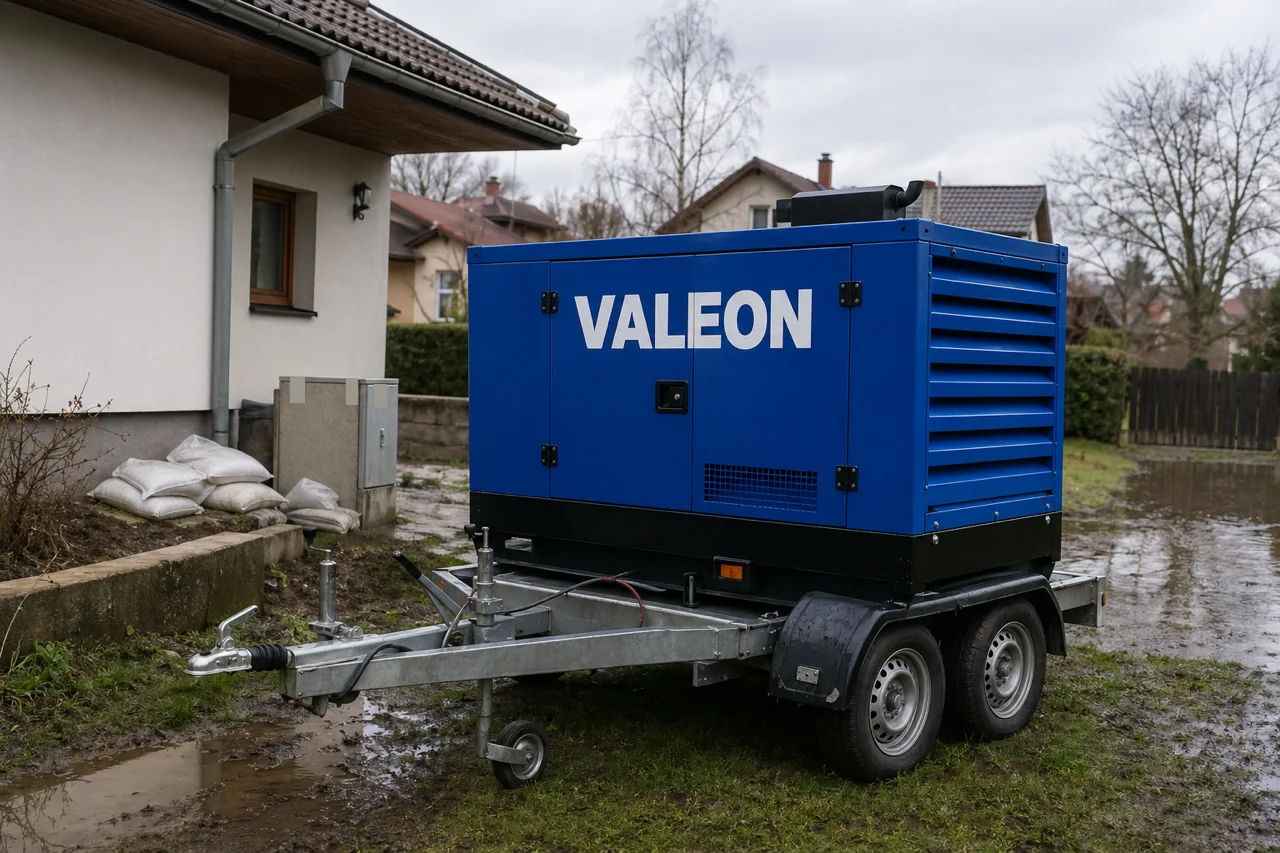 Mobilní elektrocentrála Valeon v praxi — detail