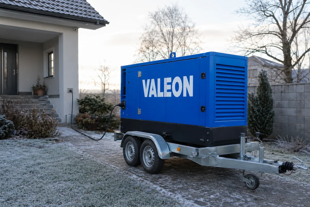 Mobilní elektrocentrála Valeon v praxi — detail