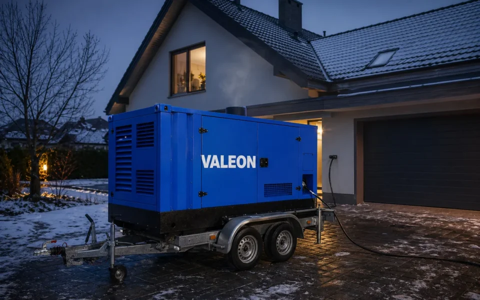 Kolik vás stojí jeden den bez proudu? Spočítali jsme to pro běžnou rodinu — mobilní elektrocentrála Valeon